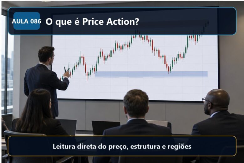 Imagem informativa exclusiva para Aula 086 — O que é Price Action?