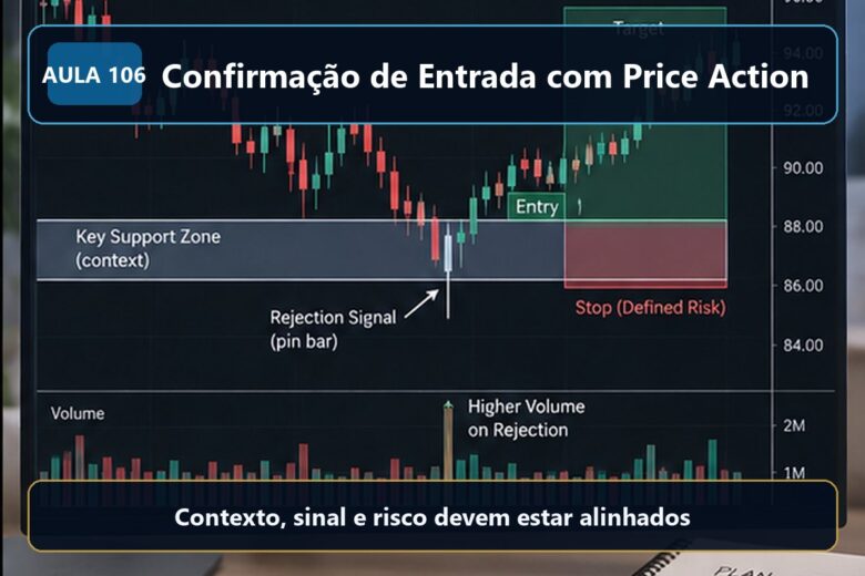 Imagem informativa exclusiva para Aula 106 — Confirmação de Entrada com Price Action
