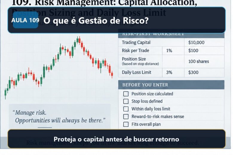 Imagem informativa exclusiva para Aula 109 — O que é Gestão de Risco?
