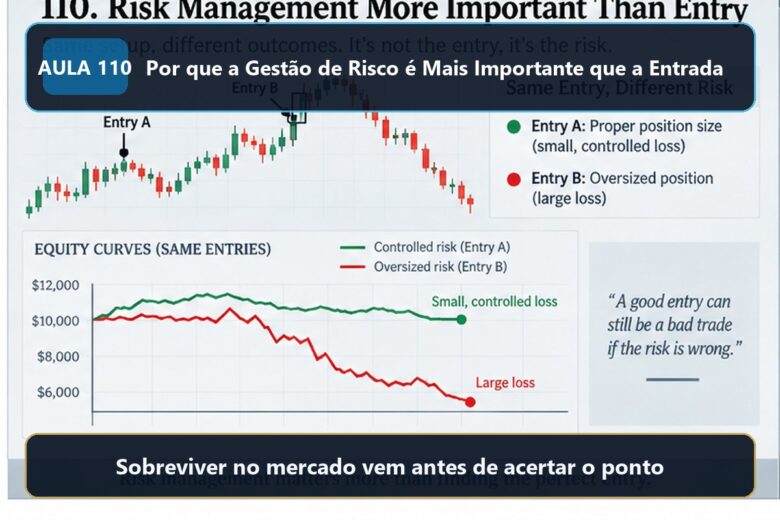 Imagem informativa exclusiva para Aula 110 — Por que a Gestão de Risco é Mais Importante que a Entrada