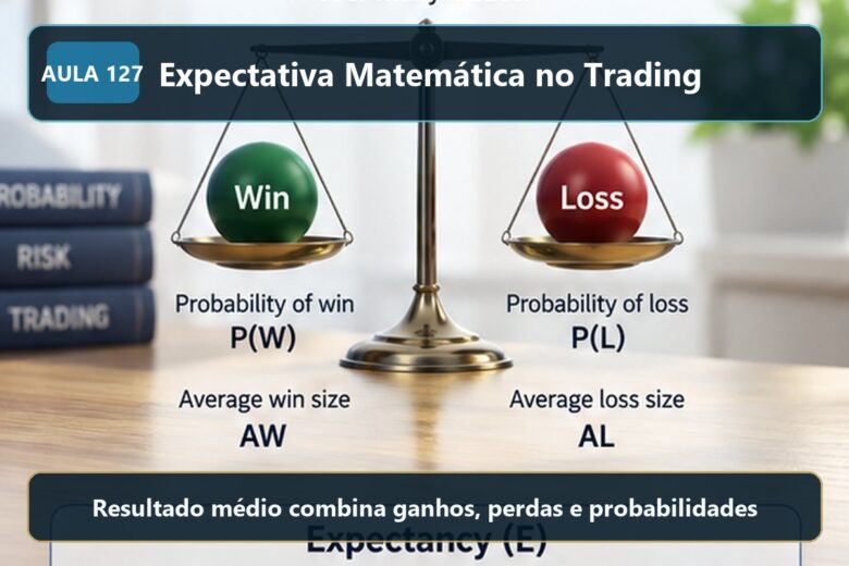 Imagem informativa exclusiva para Aula 127 — Expectativa Matemática no Trading