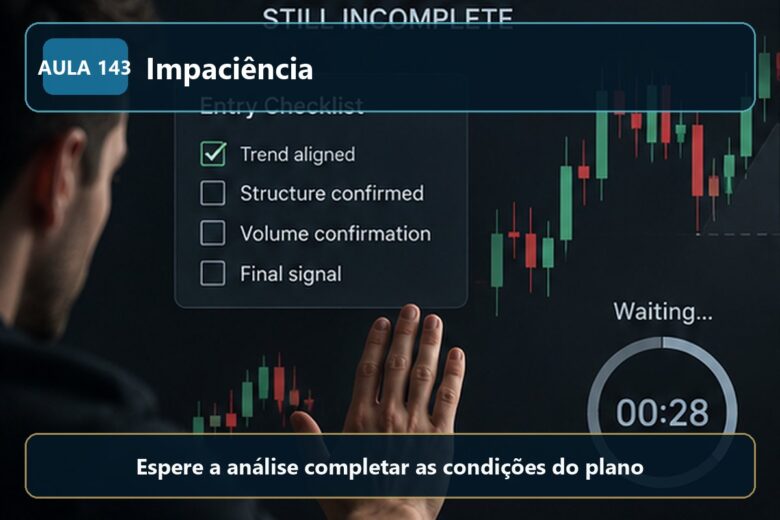 Imagem informativa exclusiva para Aula 143 — Impaciência