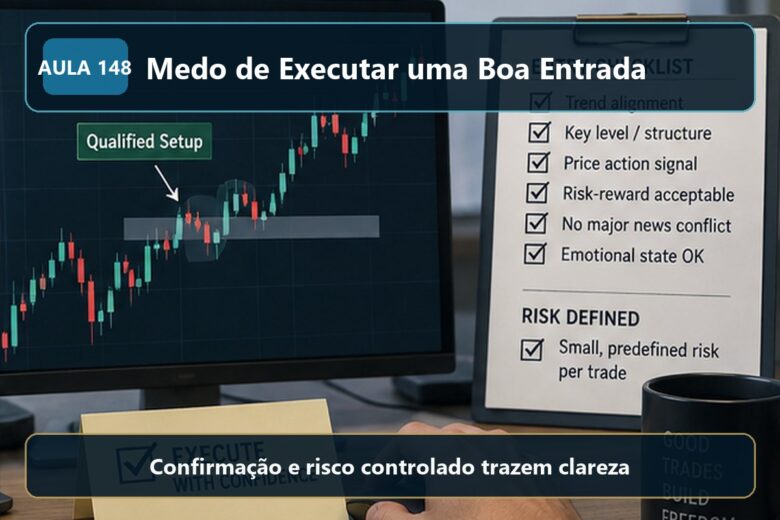 Imagem informativa exclusiva para Aula 148 — Medo de Executar uma Boa Entrada