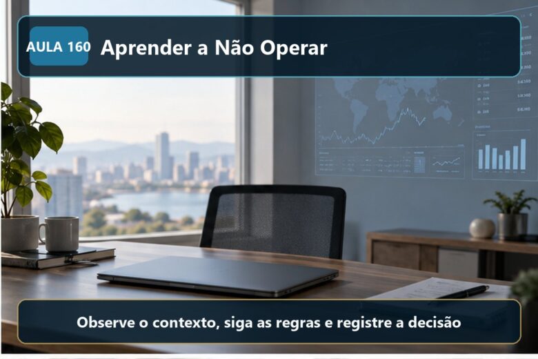 Imagem informativa exclusiva para Aula 160 — Aprender a Não Operar
