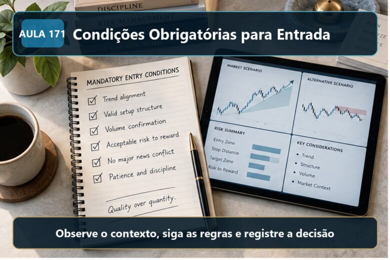 Imagem informativa exclusiva para Aula 171 — Condições Obrigatórias para Entrada