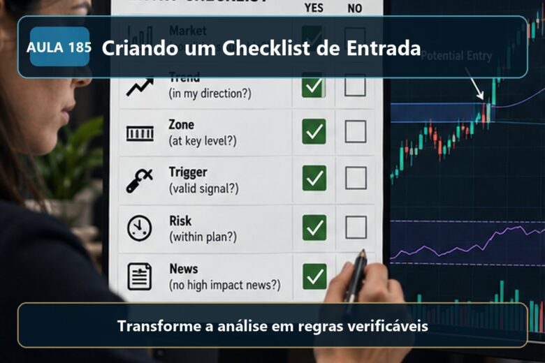 Imagem informativa exclusiva para Aula 185 — Criando um Checklist de Entrada