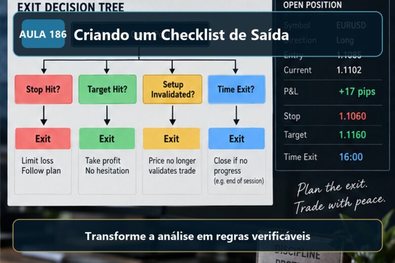 Imagem informativa exclusiva para Aula 186 — Criando um Checklist de Saída