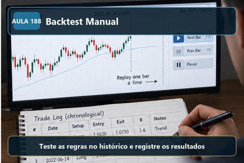 Imagem informativa exclusiva para Aula 188 — Backtest Manual