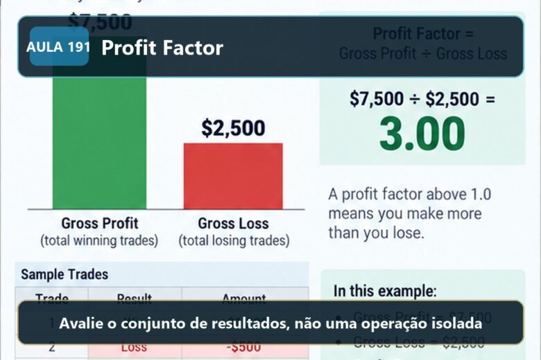 Imagem informativa exclusiva para Aula 191 — Profit Factor