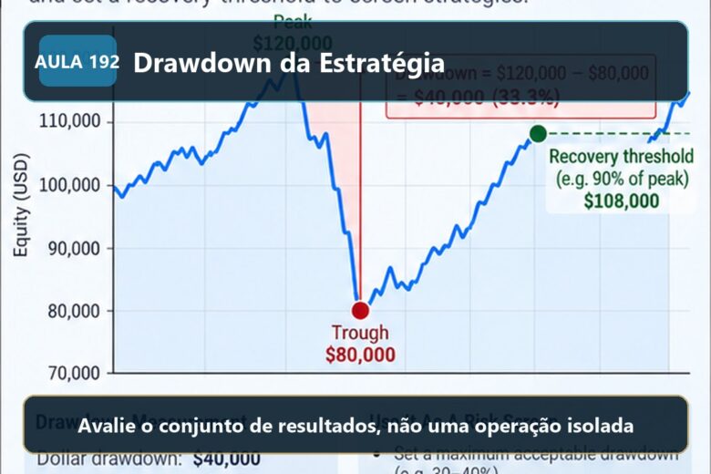 Imagem informativa exclusiva para Aula 192 — Drawdown da Estratégia
