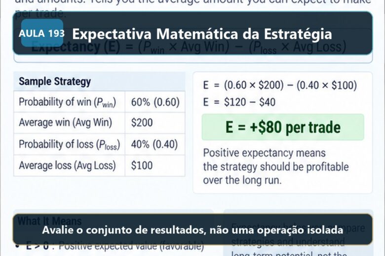 Imagem informativa exclusiva para Aula 193 — Expectativa Matemática da Estratégia