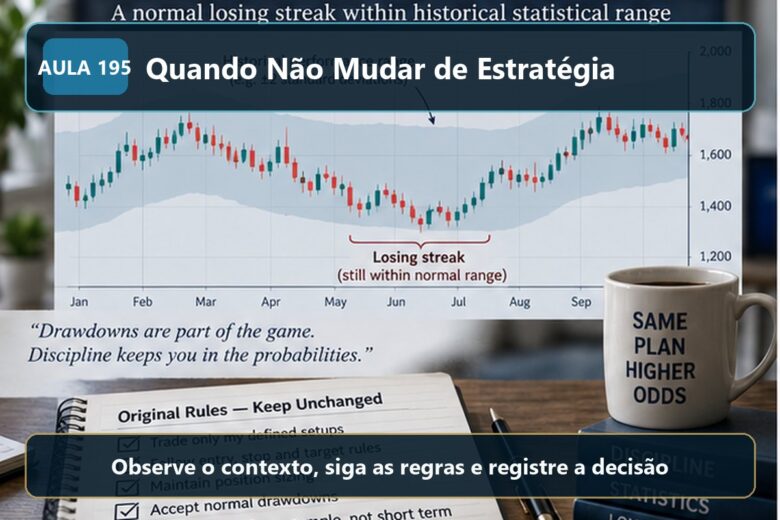 Imagem informativa exclusiva para Aula 195 — Quando Não Mudar de Estratégia