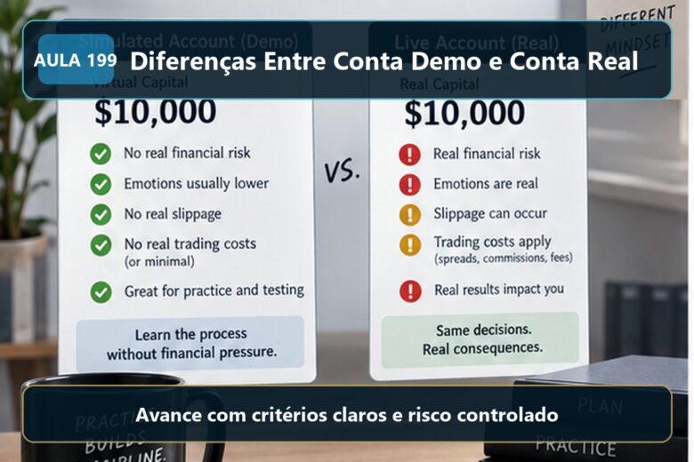 Imagem informativa exclusiva para Aula 199 — Diferenças Entre Conta Demo e Conta Real