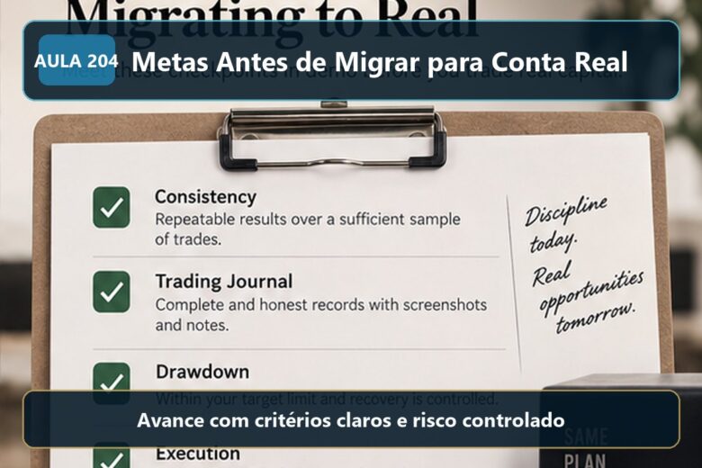 Imagem informativa exclusiva para Aula 204 — Metas Antes de Migrar para Conta Real