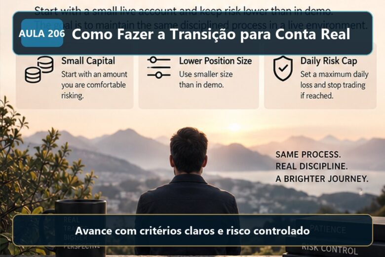 Imagem informativa exclusiva para Aula 206 — Como Fazer a Transição para Conta Real