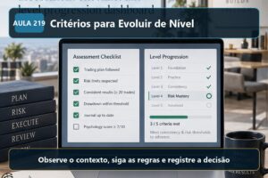 Imagem informativa exclusiva para Aula 219 — Critérios para Evoluir de Nível