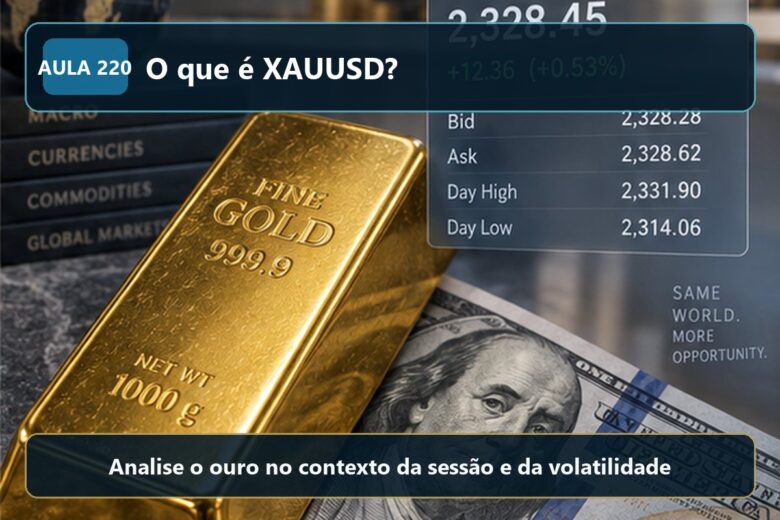 Imagem informativa exclusiva para Aula 220 — O que é XAUUSD?