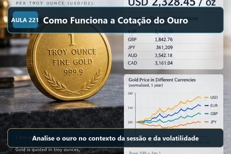Imagem informativa exclusiva para Aula 221 — Como Funciona a Cotação do Ouro