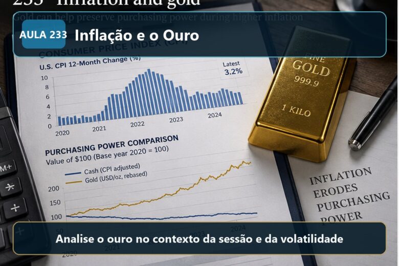 Imagem informativa exclusiva para Aula 233 — Inflação e o Ouro