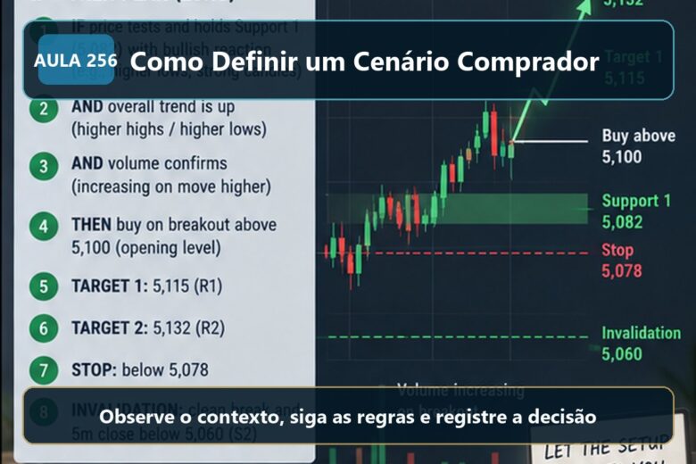 Imagem informativa exclusiva para Aula 256 — Como Definir um Cenário Comprador