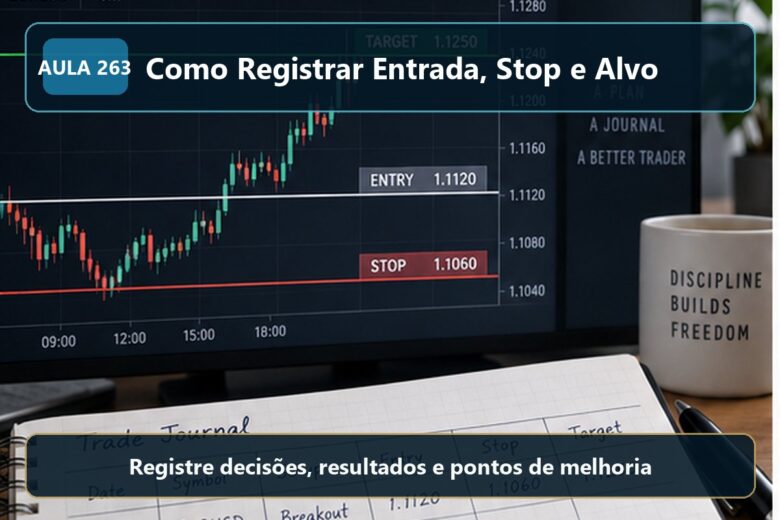 Imagem informativa exclusiva para Aula 263 — Como Registrar Entrada, Stop e Alvo