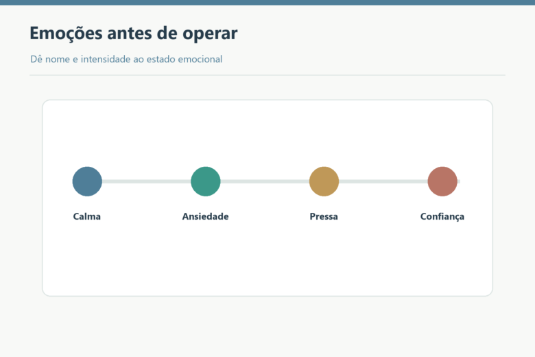 Calma, ansiedade, pressa e confiança antes da operação.