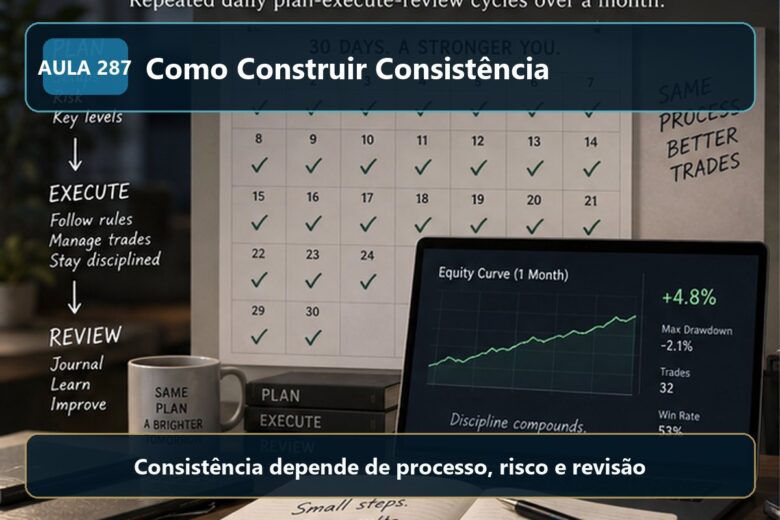 Imagem informativa exclusiva para Aula 287 — Como Construir Consistência