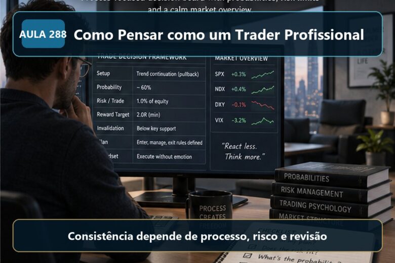 Imagem informativa exclusiva para Aula 288 — Como Pensar como um Trader Profissional