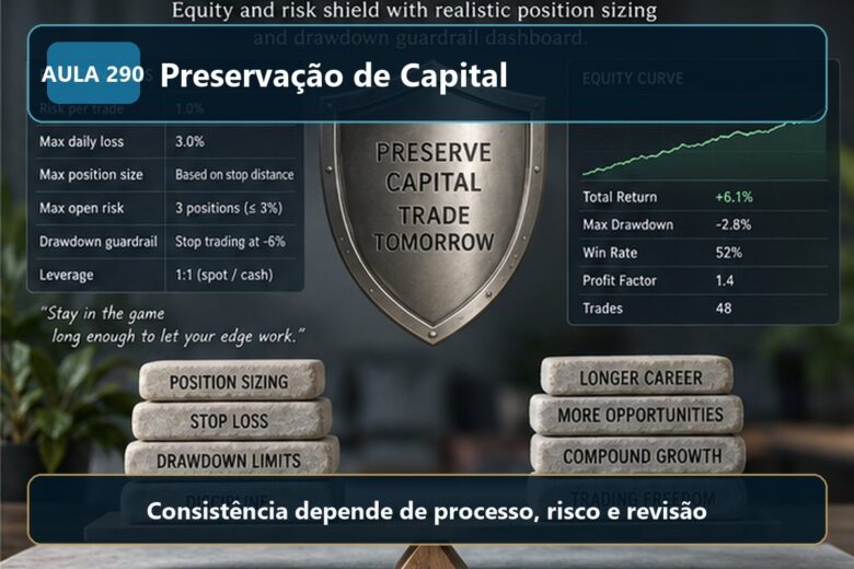 Imagem informativa exclusiva para Aula 290 — Preservação de Capital