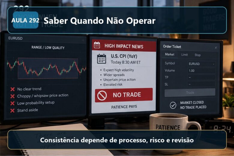 Imagem informativa exclusiva para Aula 292 — Saber Quando Não Operar