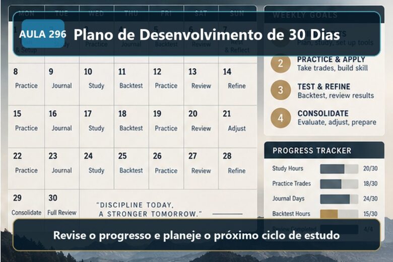 Imagem informativa exclusiva para Aula 296 — Plano de Desenvolvimento de 30 Dias